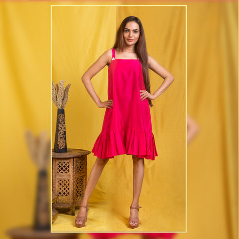 PINK SHORT DRESS